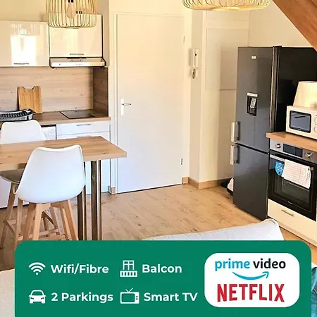 T3 Duplex Centre - Parking - Gare - Thermes